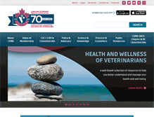 Tablet Screenshot of canadianveterinarians.net